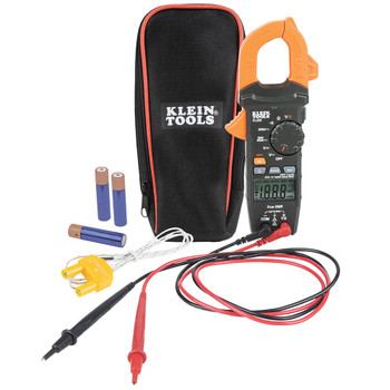 Klein Tools CL220, Digital Clamp Meter, AC Auto-Ranging 400 Amp with Temp