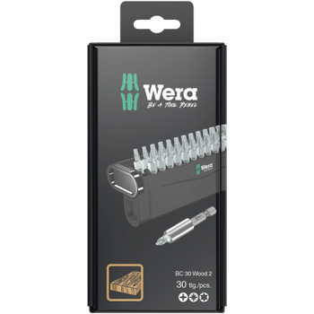 Wera 057438, Bit-Check 30 Wood 2 SB, 30 pieces