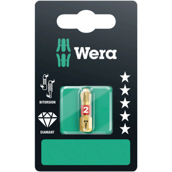 Wera 073332, 851/1 BDC SB bits, PH 1 x 25 mm