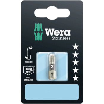 Wera 073613, 3855/1 TS SB bits, stainless, PZ 1 x 25 mm