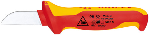 Knipex 98 52, 7 1/2" Cable Knife-1000V Insulated_main