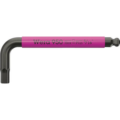 Wera 022651, 950 SPKS L-key Multicolour, imperial, BlackLaser, 5/64" x 50 mm