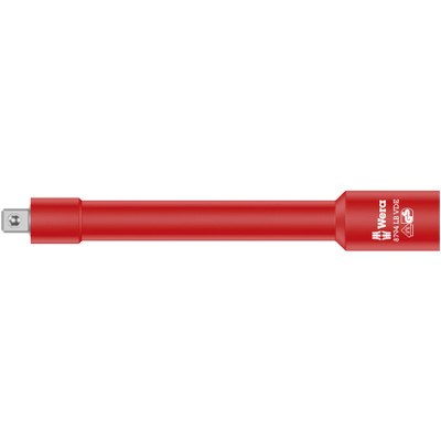 Wera 004965, 8794 LB VDE Zyklop extension, insulated, long, 3/8", 3/8" x 166 mm