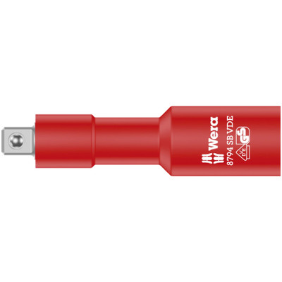 Wera 004964, 8794 SB VDE Zyklop extension, insulated, short, 3/8", 3/8" x 91 mm