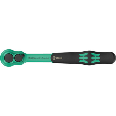 Wera 005540, 8010 B Zyklop Comfort Ratchet, with reversing lever, with 3/8" drive, 3/8" x 230 mm
