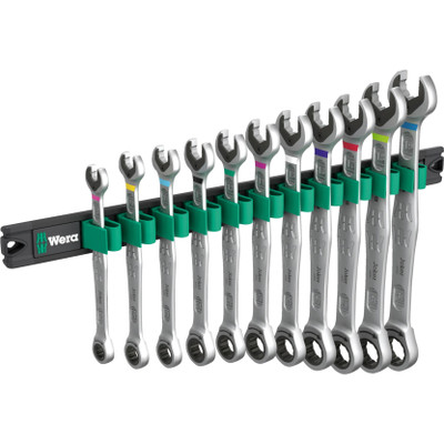 Wera 020014, 9630 Magnetic rail 6000 Joker 1 Ratcheting combination wrenches set, 11 pieces