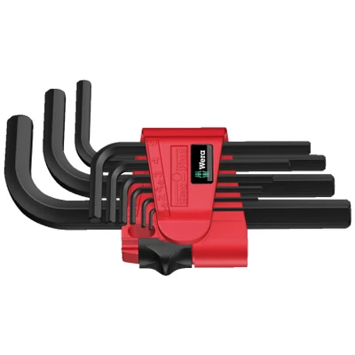 Wera 021737, 950/9 Hex-Plus 7 L-Key Set, Metric, Blacklaser, 9 Pieces