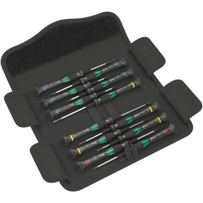 Wera 073675, Kraftform Micro 12 Universal 1 Screwdriver Set For Electronic Applications, 12 Pieces