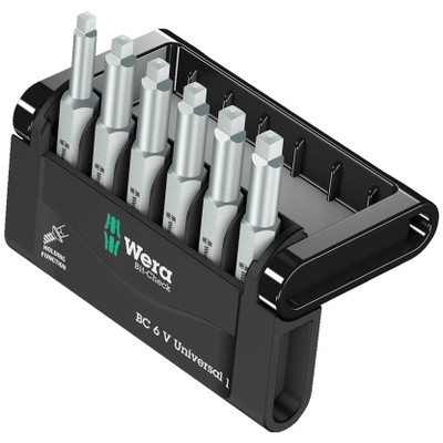 Wera 056478, Bit-Check 6 V Universal 1, 6 Pieces