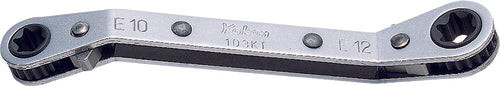 Koken 103KT-E6XE8, Reversible Ratcheting Ring Wrench TORXÂ® E6xE8 - Length 104mm_main
