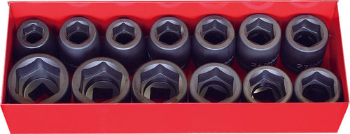 Koken 16201M-01, 3/4 Sq. Dr. Thin Wall Socket Set  19-41mm 6 point   13 pieces_main