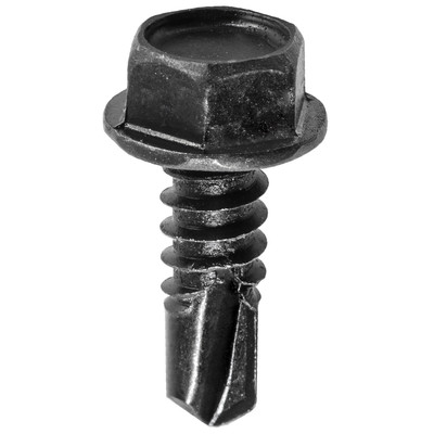 Auveco 24130, Hex Wshr Hd T.S. W/ Tek Point #14 X 3/4 - Black, Pack Size: 50_main