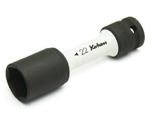 Koken 14145PM.110-22, 1/2 Sq. Dr. Wheel Nut Socket  22mm Extra Thin walled Length 110mm Color coded Protector_main