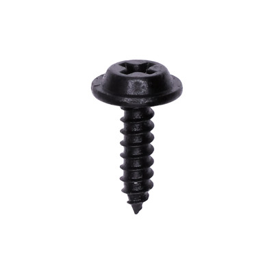 Auveco 12950, Phil.Flat Washer Hd T.S. #6 X 1/2 Black, Pack Size: 100_main