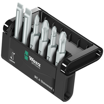Wera 056474, Bit-Check 6 Universal 1, 6 Pieces
