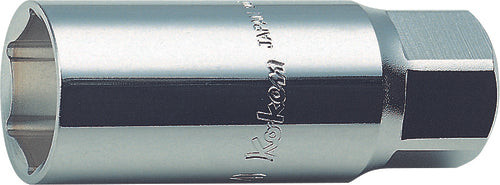 Koken 3300S-18 3/8 Sq. Dr. Spark Plug Socket  18mm 6 point Length 70mm Rubber_main