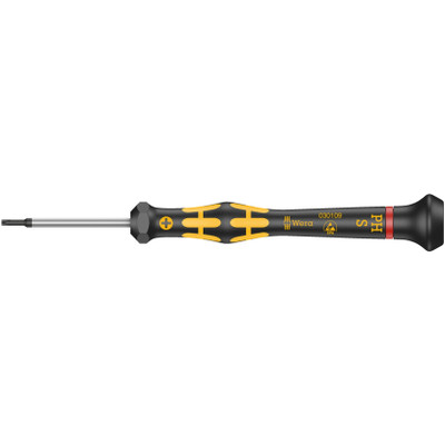 Wera 030109, 1550 PH S ESD Kraftform Micro Screwdrivers, # 1 x 40 mm