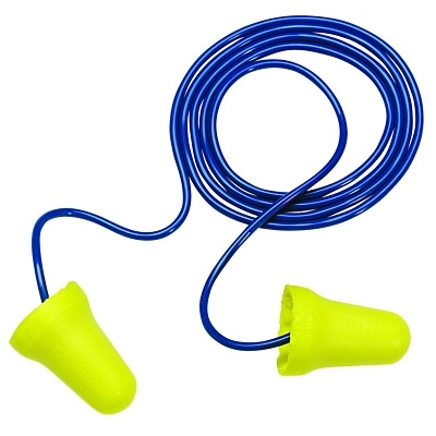 3M 312-1222, E-A-R E-Z-Fit Earplugs, Corded, Poly Bag, NRR 28 dB, Small Size, 1 Pair