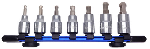Eight tool 83Bb-S7 Taper Head Hex Socket Bit 3/8" Drive 7Pcs. Set 4-10Mm_main
