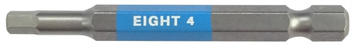 Eight tool EA-610C 4mm x 65, Ex-Impact High Impact Hex Bit 6.35Mm Shank 9Mm Groove Color Coded - 4 X 65Mm Oal Light Blue_main