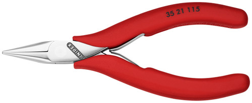 Knipex 35 21 115, 4 1/2" Electronics Gripping Pliers-Half Round Tips_main