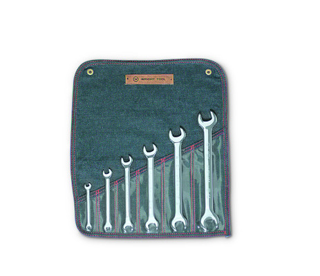 Wright tool 736, Open End Wrench 6 Piece Set - Full Polish 1/4" - 15/16"_main