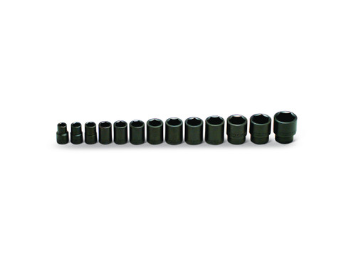 Wright tool 415, 1/2" Drive 13 Piece Set - 6 Point Standard Impact Sockets, 7/16" - 1-1/4"_main
