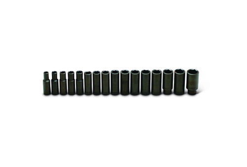 Wright tool 467, 1/2" Drive 16 Piece Set - 6 Point Deep Metric Impact Sockets, 10mm - 27mm_main