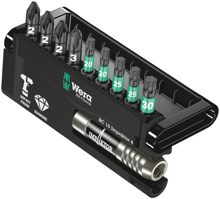 Wera 057417, Bit-Check 10 Impaktor 4, 10 pieces_main