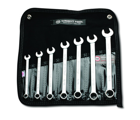 Wright tool 707, Combination Wrench WRIGHTGRIP 2.0 7 Piece Set - 12 Point Satin 3/8" - 3/4"_main
