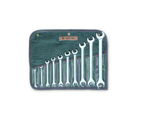 Wright tool 739, Open End Wrench 10 Piece Set - Full Polish 1/4" - 1-1/8"_main
