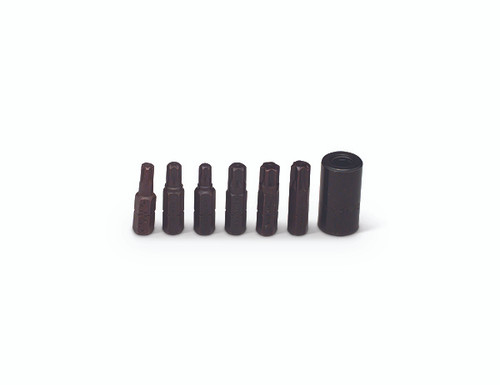 Wright tool 9296, 3/8" Drive 7 Piece Set - Standard Torx Bits w/Holder, 6mm Ribe, T-30 - T-50_main