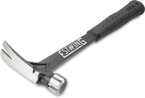 Estwing EB-15SM, 15 Oz Black Vinyl Gripped Ultra Framing Hammer With Milled Face_main