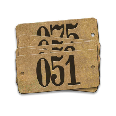 CH Hanson 35166, Tag-051-075 1"x2-1/8" Round Ends Brass 25pk_main