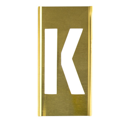CH Hanson 10014K, Stencil Sort-4" Brass Gothic K_main