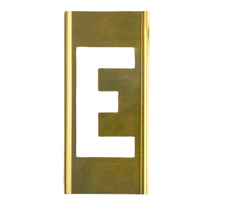 CH Hanson 10015E, Stencil Sort-5" Brass Gothic E_main