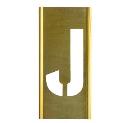 CH Hanson 10161J, Stencil Sort-10" Brass Gothic J_main