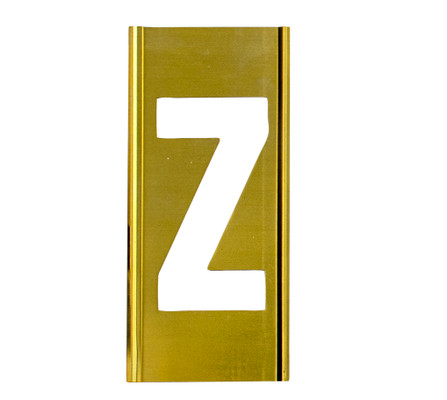 CH Hanson 10161Z, Stencil Sort-10" Brass Gothic Z_main