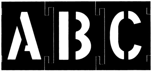 CH Hanson 10185, Stencil Set-Letter/Number 4" PVC 92Pcs._main
