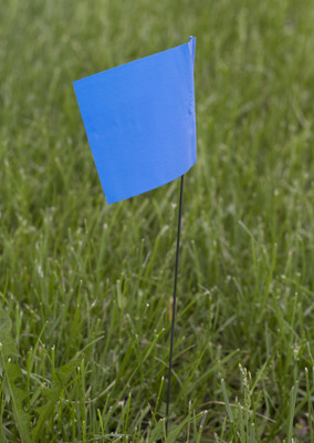 CH Hanson 15074, Stake Flags-21" Staff, 4"x5" Flag, Blue  100Pcs._main