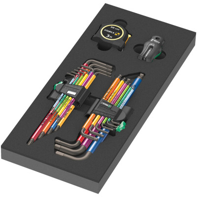 Wera 150140, 9740 Foam insert L-key set 1, 20 pieces