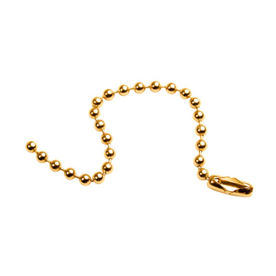 CH Hanson 40098, Beaded Chain-6" Brass 100pk_main