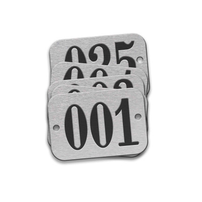 CH Hanson 42611, Tag-001-025 5/8"x1-29/32" Round Ends Aluminum 25pk_main