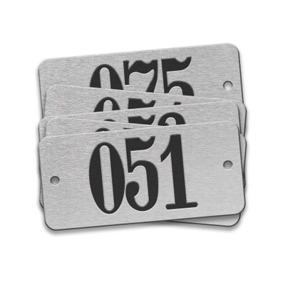 CH Hanson 42614, Tag-051-075 1"x2-1/8" Round Ends Aluminum 25pk_main