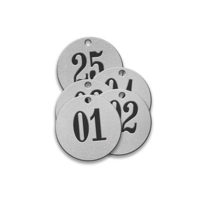 CH Hanson 43347, Tag-01-25 1" Round Aluminum 25pk_main
