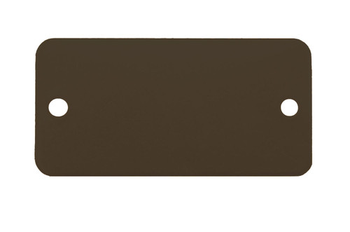 CH Hanson 43413, Tag-1"x3" Round Corners Anodized Aluminum Black 5pk_main