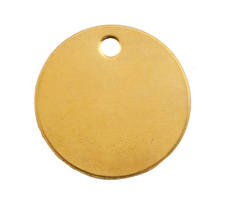 CH Hanson 43574, Tag-1-3/8" Round Brass 50pk_main