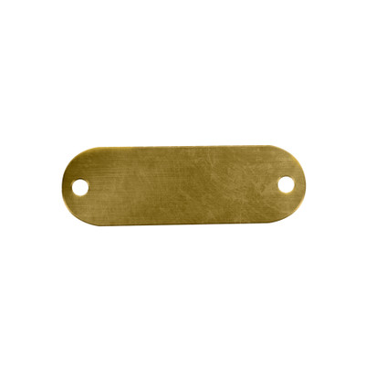 CH Hanson 41177, Tag-3/4"x3-1/8" Round Ends Brass 100pk_main