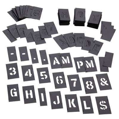CH Hanson 10189, Stencil Set-Letter/Number 1" PVC 138Pcs._main