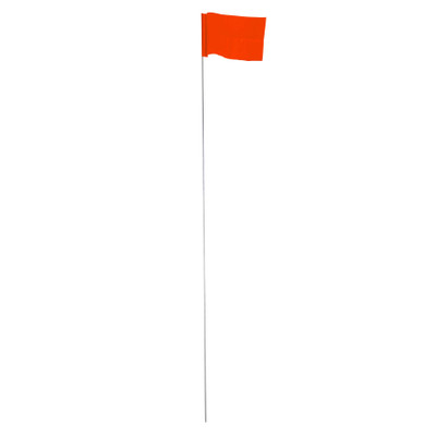CH Hanson 15079, Stake Flags-21" Staff, 2-1/2"x3-1/2" Flag, Orange Fluorescent 100Pcs_main